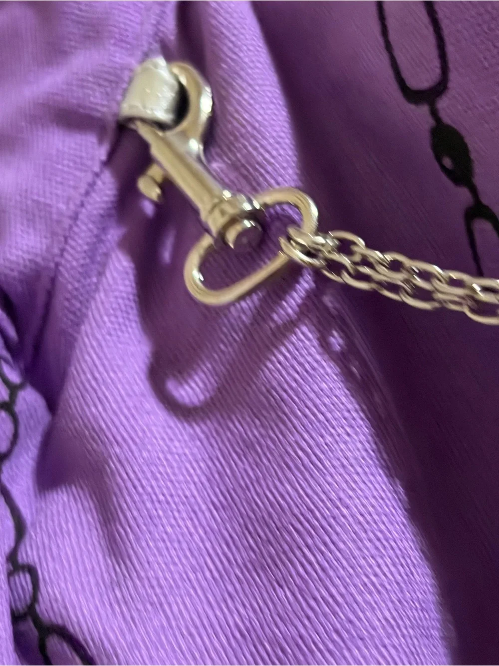NWT Disney’s Hannah Montana Purple Shoulder Bag with Silver Detachable Charm